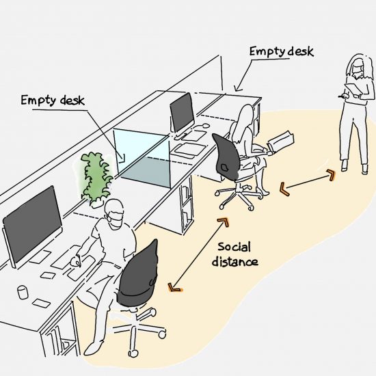 Weston Williamson + Partners envisions social-distancing office