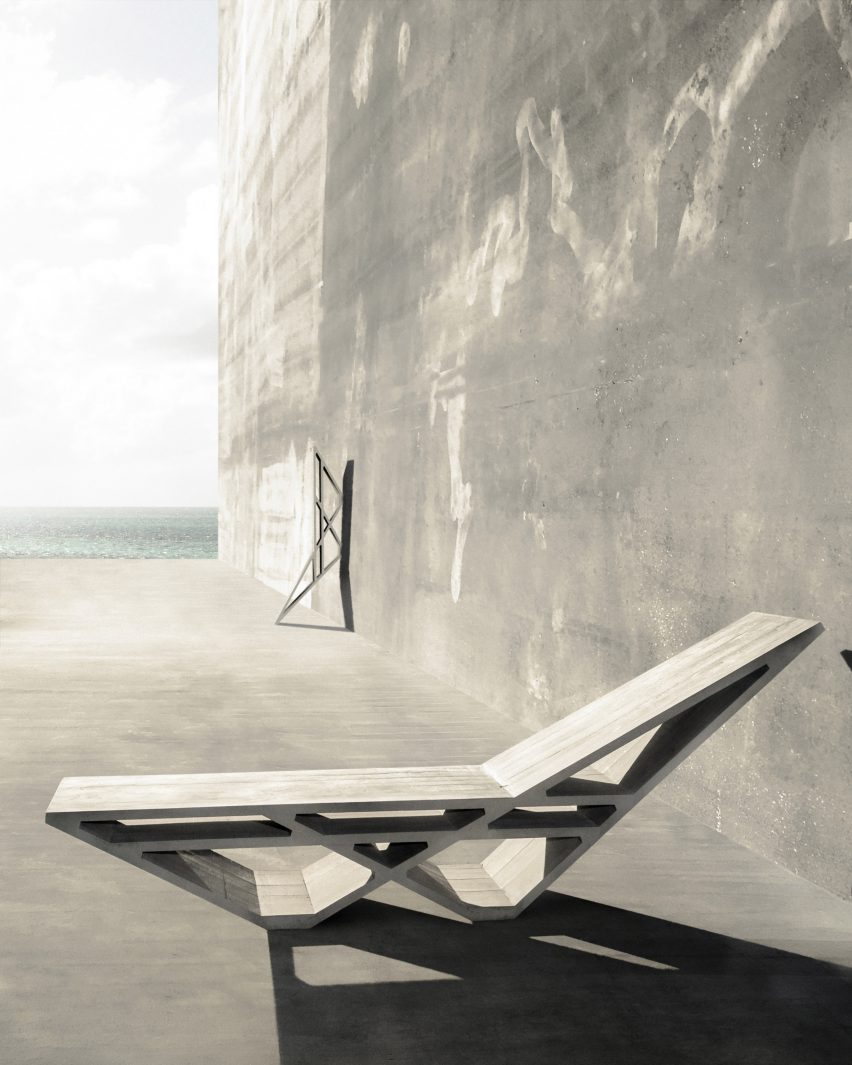 Concrete furniture by Doesn't Come Out and Cassius Castings