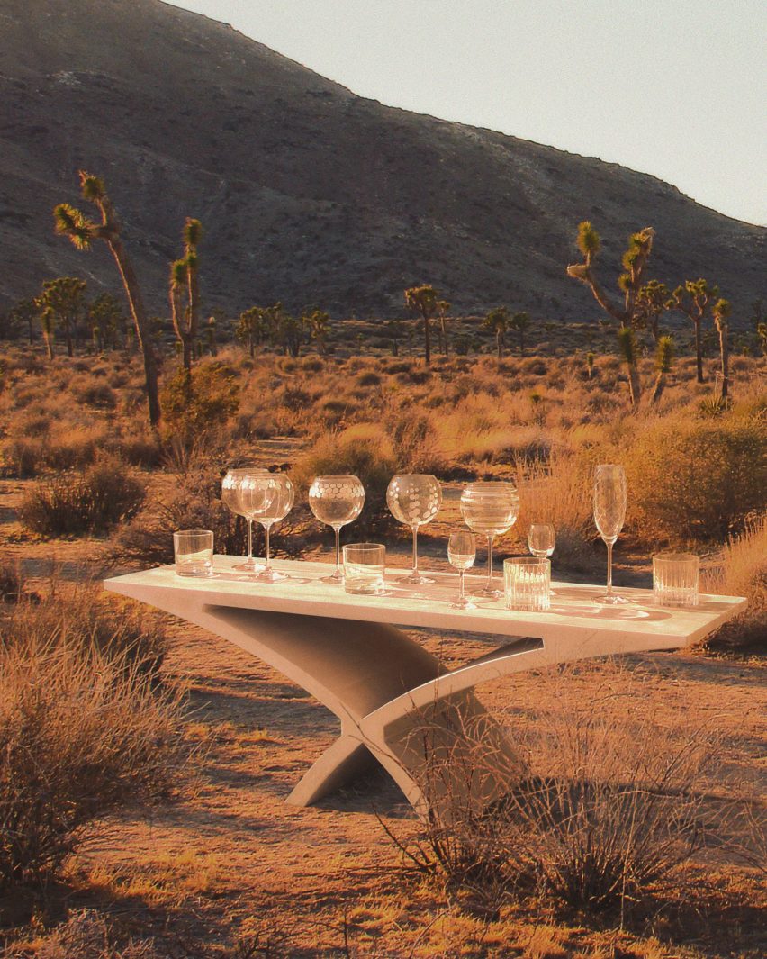 Concrete furniture by Doesn't Come Out and Cassius Castings