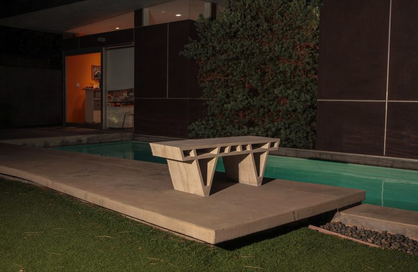 Concrete furniture by Doesn't Come Out and Cassius Castings