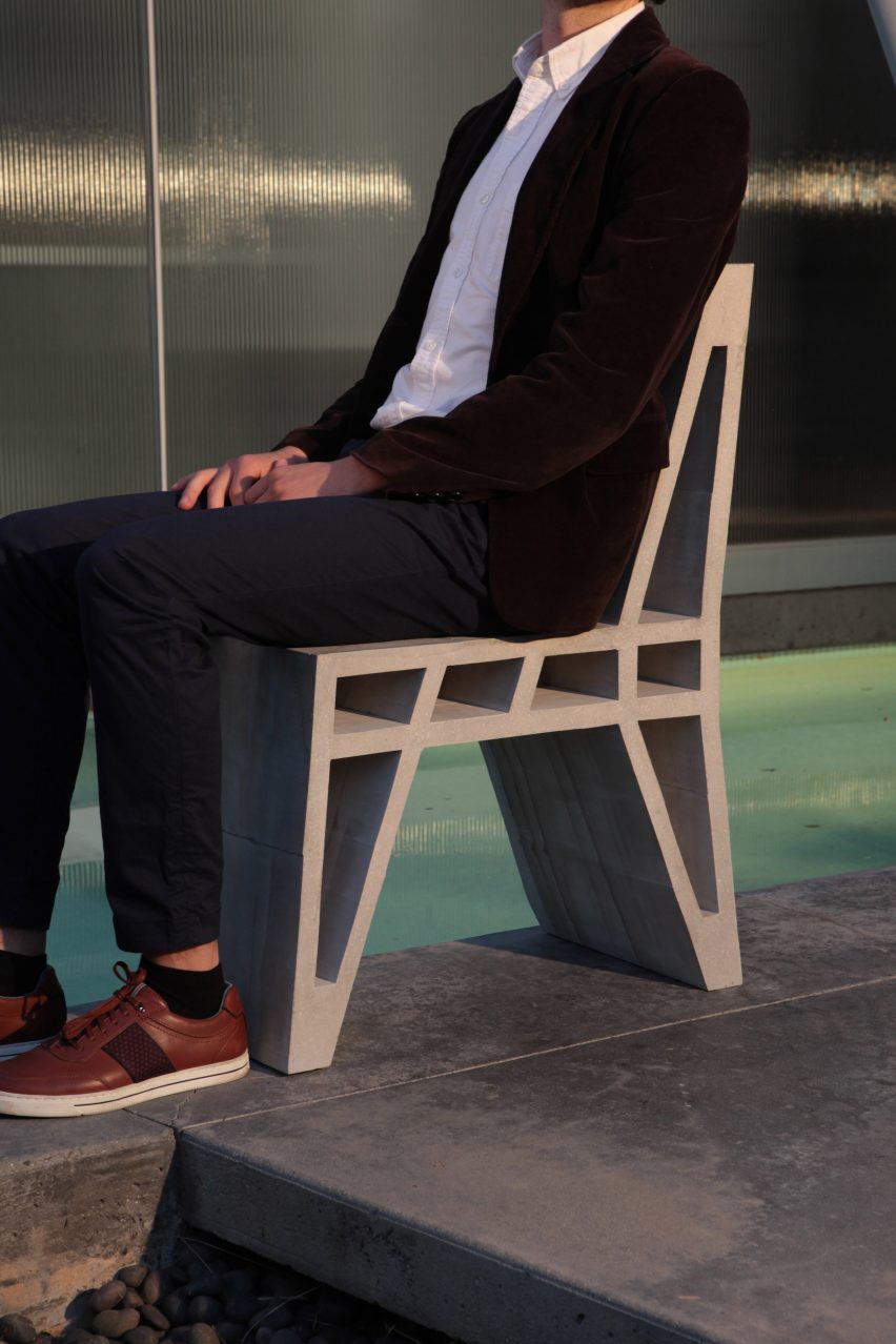 Concrete furniture by Doesn't Come Out and Cassius Castings