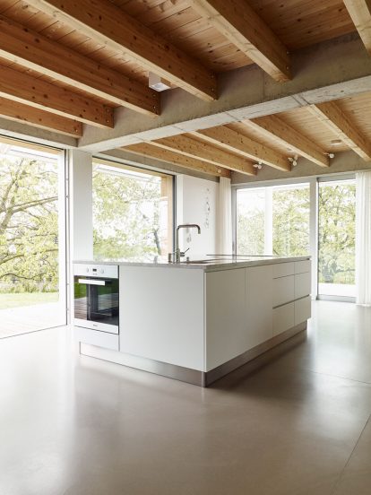 House with a greenhouse in Chlum, Czech Republic, by RicharDavidArchitekti