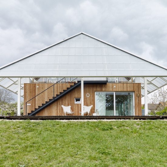 House with a greenhouse in Chlum, Czech Republic, by RicharDavidArchitekti