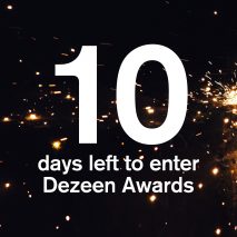 Ten days left to enter Dezeen Awards 2020