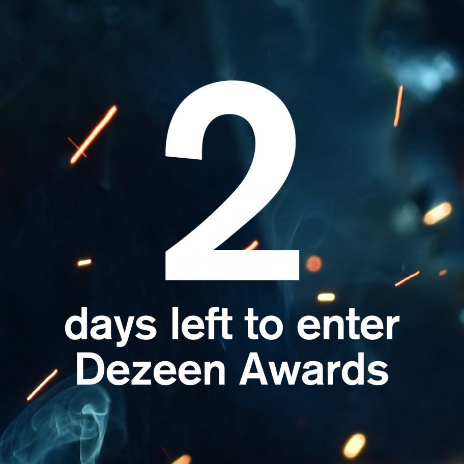 There are only two days left to enter Dezeen Awards 2020