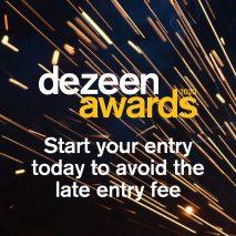 Start your Dezeen Awards entry today to avoid late entry fees
