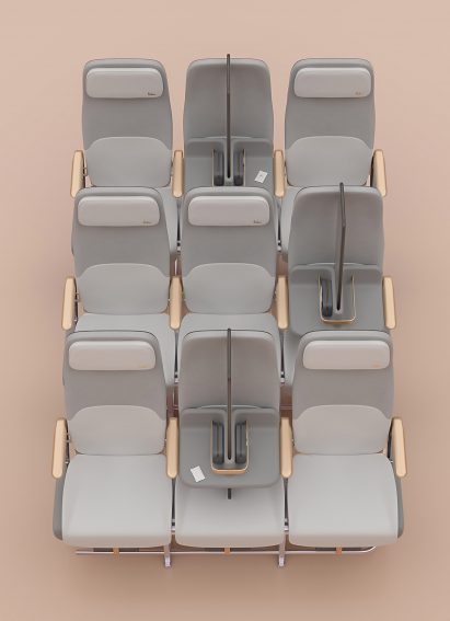 Factorydesign creates Isolation passenger screen for social distancing on planes