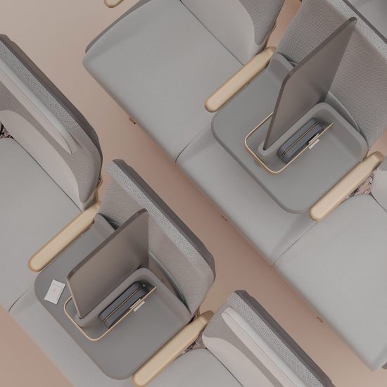 Factorydesign creates Isolation passenger screen for social distancing on planes
