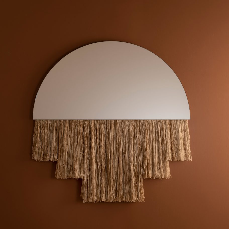 Half moon mirror by Ben and Aja Blanc