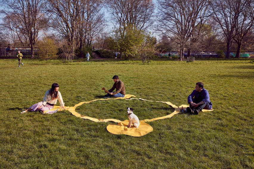 Paul Cocksedge designs social distancing picnic blanket for life after lockdown