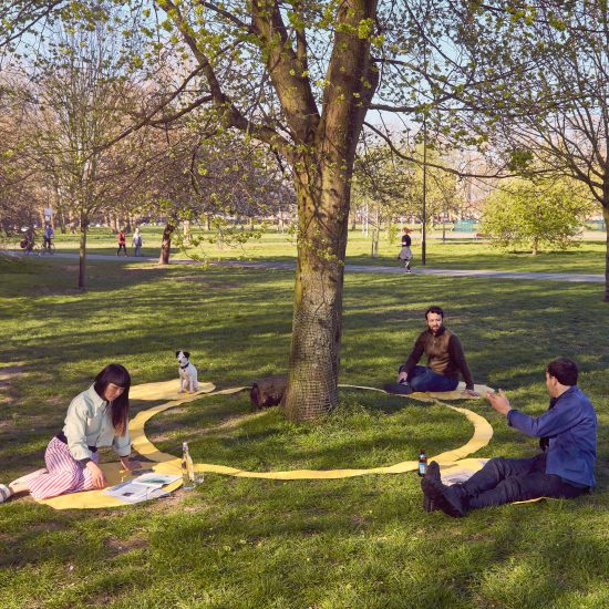 Paul Cocksedge designs social distancing picnic blanket for life after lockdown