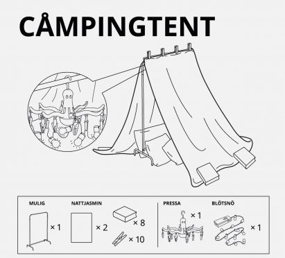 IKEA Russia designs for forts children in lockdown