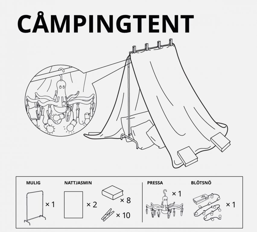 IKEA Russia designs for forts children in lockdown
