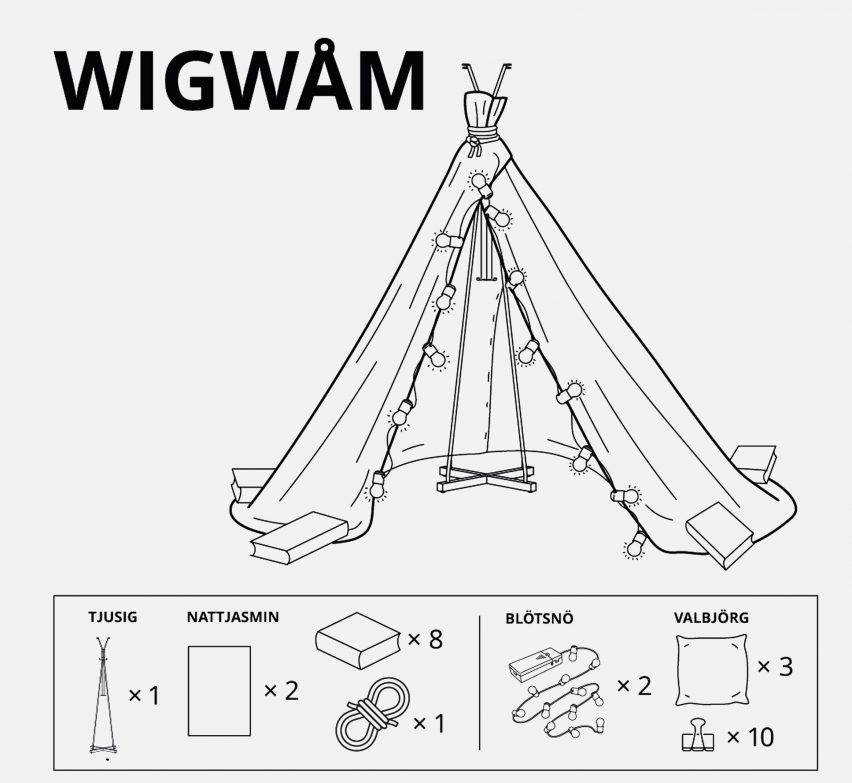 IKEA Russia designs for forts children in lockdown