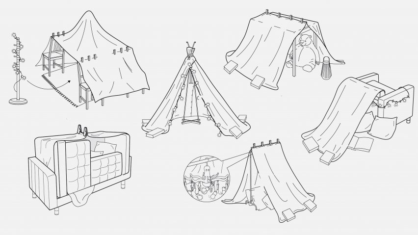 IKEA Russia designs for forts children in lockdown