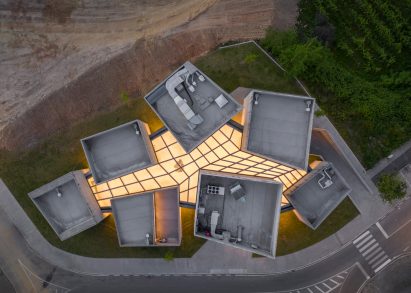 Centro de Interpretação do Românico, or Interpretation Center for the Romanesque, in Lousada, Portugal, by Spaceworkers