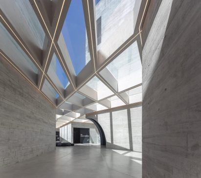 Centro de Interpretação do Românico, or Interpretation Center for the Romanesque, in Lousada, Portugal, by Spaceworkers