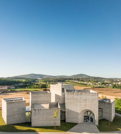 Centro de Interpretação do Românico, or Interpretation Center for the Romanesque, in Lousada, Portugal, by Spaceworkers