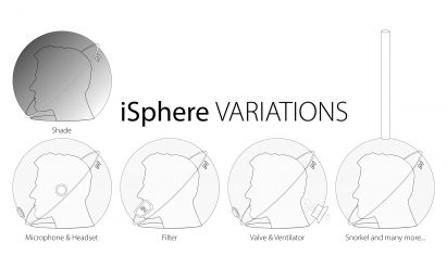Plastique Fantastique makes iSphere mask informed by 1950s sci-fi comics