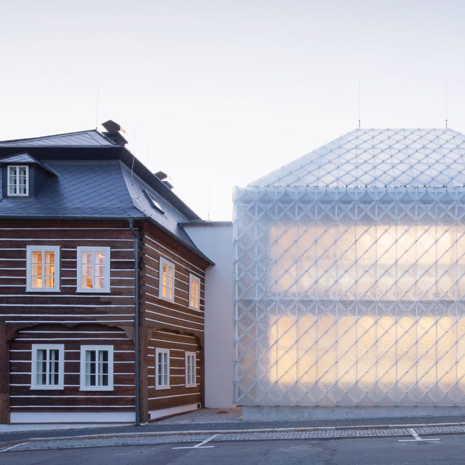 Headquarters for glass company Lasvit in Nový Bor, Czech Republic, by Ov-a Architekti Studio