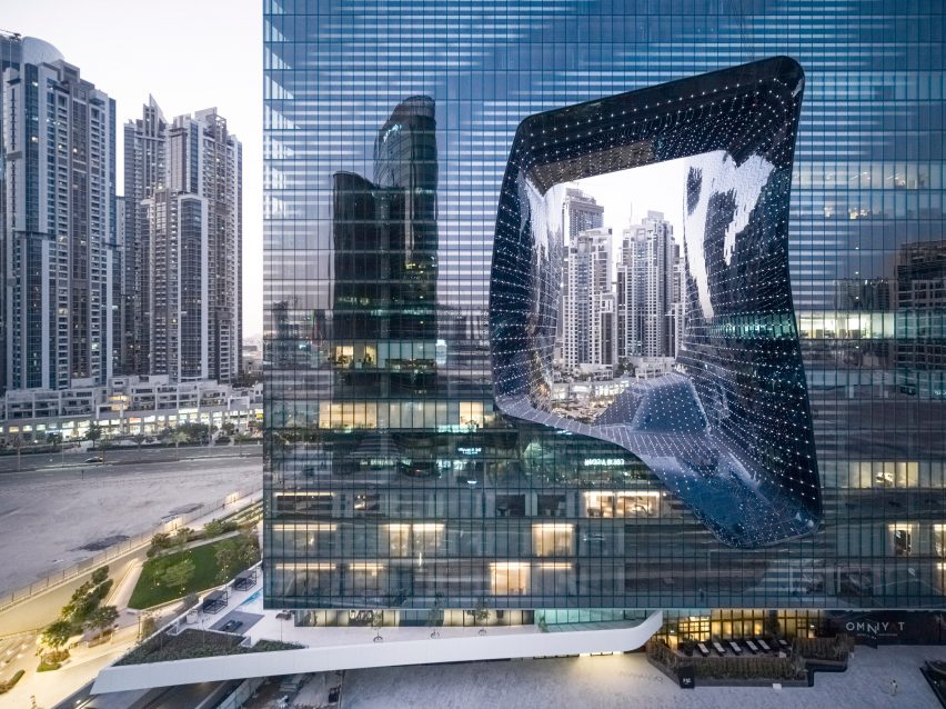 ME Dubai hotel at the Opus by ZHA