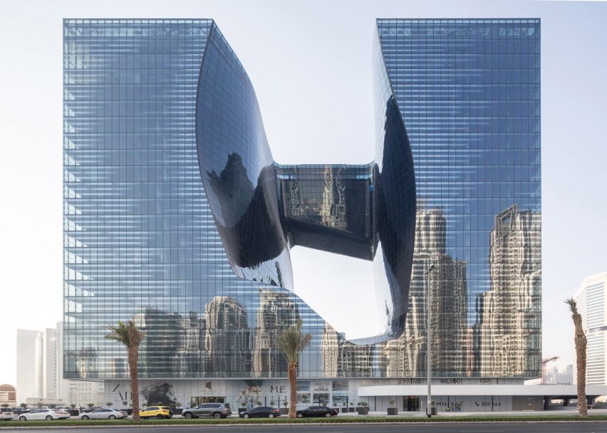 ME Dubai hotel at the Opus by ZHA