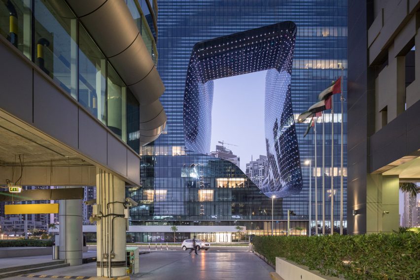 ME Dubai hotel at the Opus by ZHA