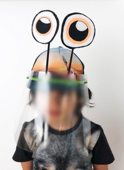 Children's face shield by Metaform Architects