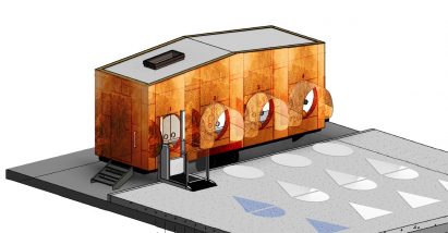 M-Rad designs mobile Covid-19 testing unit concept from "virus destroying" copper