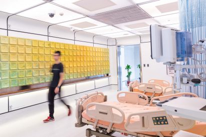 Modular hospital ward concept by Miniwiz, Taiwan's government and Fu Jen Catholic University Hospital