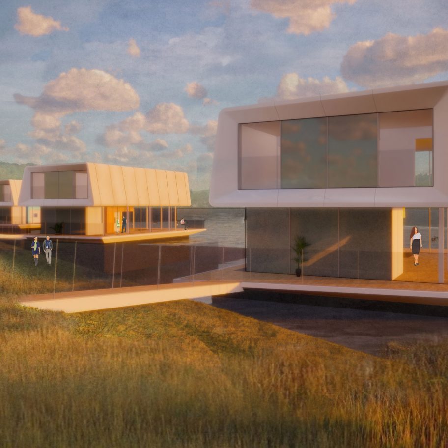Modular Water Dwellings by Grimshaw Architects