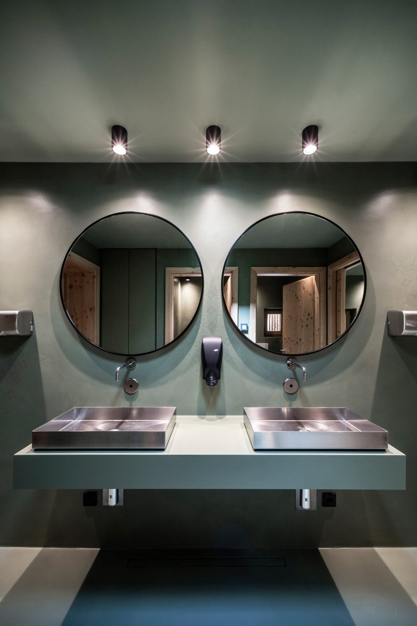 Cafe and changing room alongside Völser Weiher Lake in South Tyrol by Network of Architecture