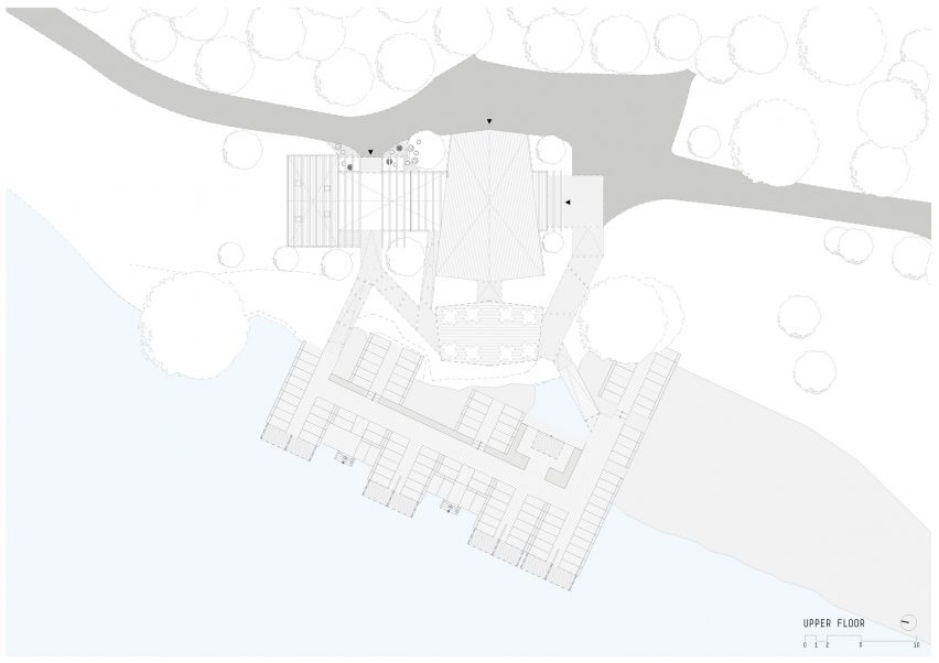 Cafe and changing room alongside Völser Weiher Lake in South Tyrol by Network of Architecture