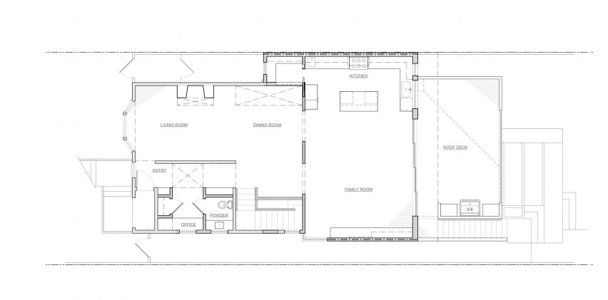 Noe Valley Residence by Malcolm Davis Architecture First Floor Plan