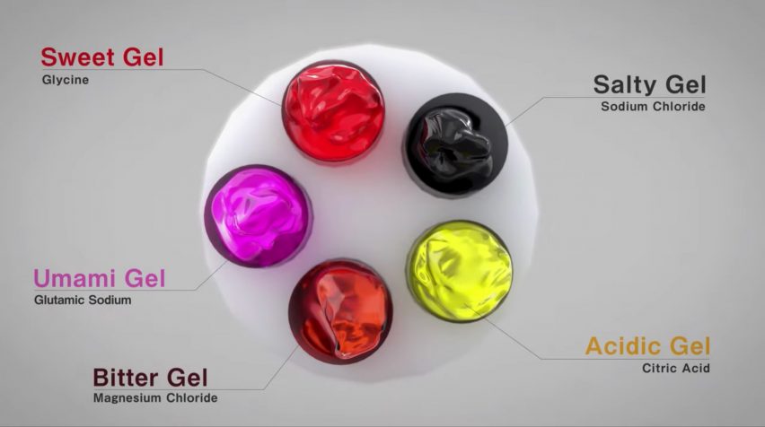 Norimaki Synthesizer device by Homei Miyashita uses electrically charged gels to simulate different flavours