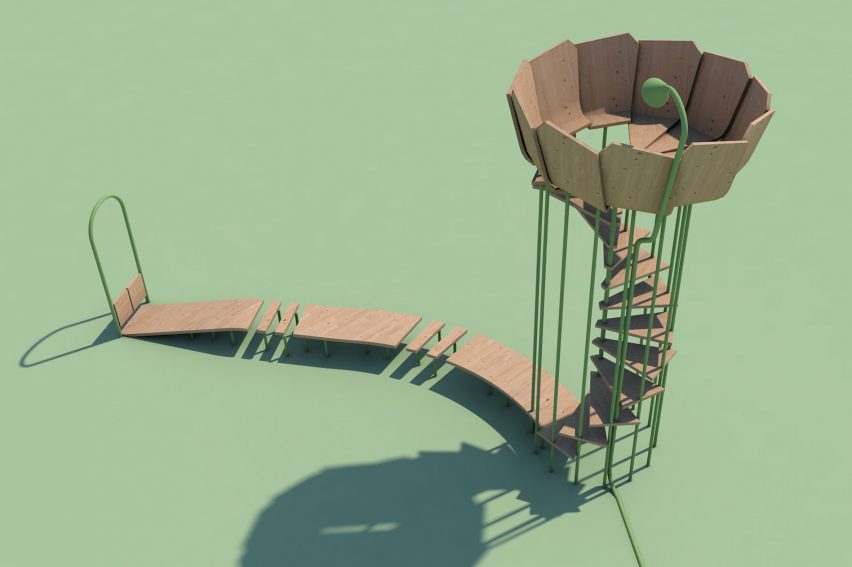 Rimbin is an "infection-free" playground concept inspired by water lilies
