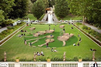 Rimbin is an "infection-free" playground concept inspired by water lilies