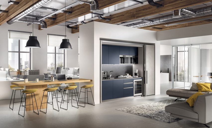 BoxLife is a modular furniture system designed by Rainlight for Scavolini