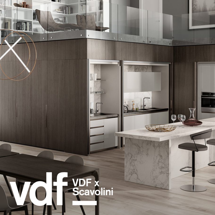 BoxLife is a modular furniture system designed by Rainlight for Scavolini