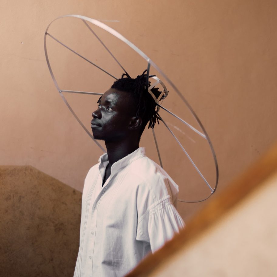 Veronica Toppino's social distancing Structure hats are an expression of shielded extravagance
