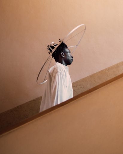 Veronica Toppino's social distancing Structure hats are an expression of shielded extravagance