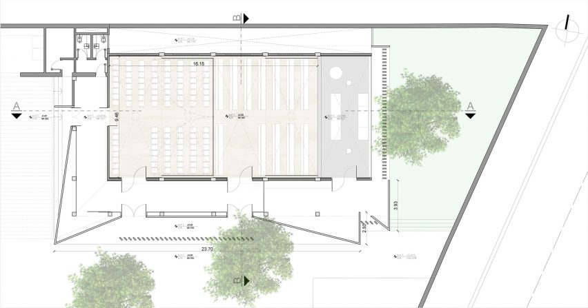 Synagogue at the Hebraic Union of Paraguay by Equipo de Arquitectura
