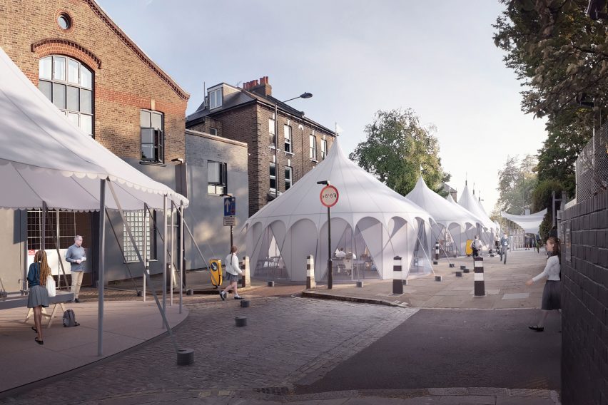 Curl la Tourelle Head proposes tent classrooms to allow social distancing in schools