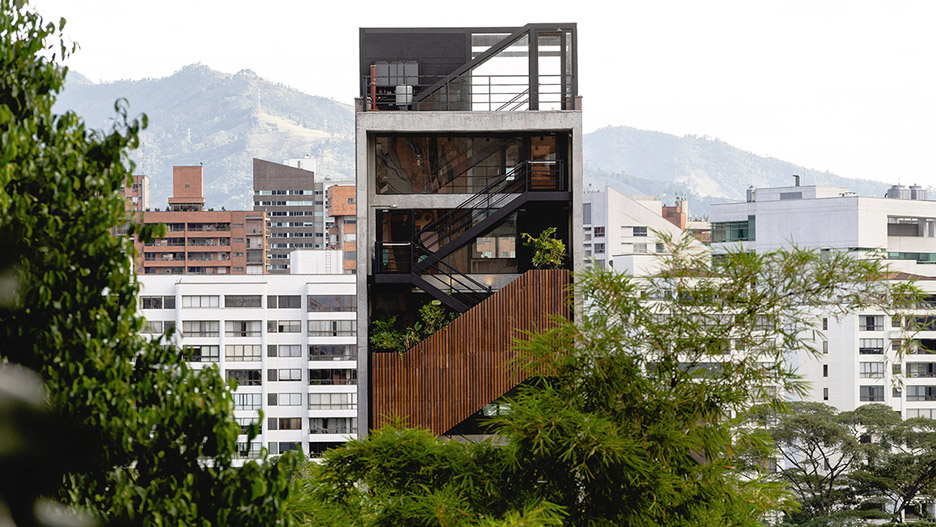 Balconies cover facade of The Somos hotel in Medellín by A5 Arquitectura