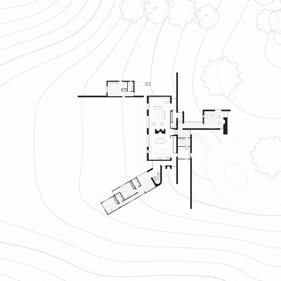 Three Chimney House by T W Ryan Architecture