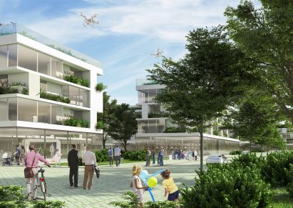 Tirana Riverside, coronavirus-resilient neighbourhood in Tirana, Albania, by Stefano Boeri Architetti