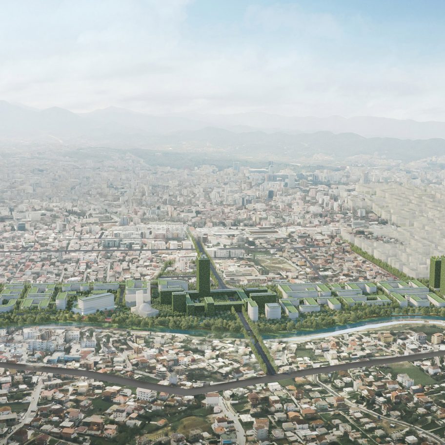 Tirana Riverside, coronavirus-resilient neighbourhood in Tirana, Albania, by Stefano Boeri Architetti 