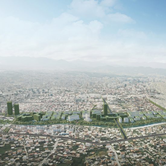 Tirana Riverside, coronavirus-resilient neighbourhood in Tirana, Albania, by Stefano Boeri Architetti 