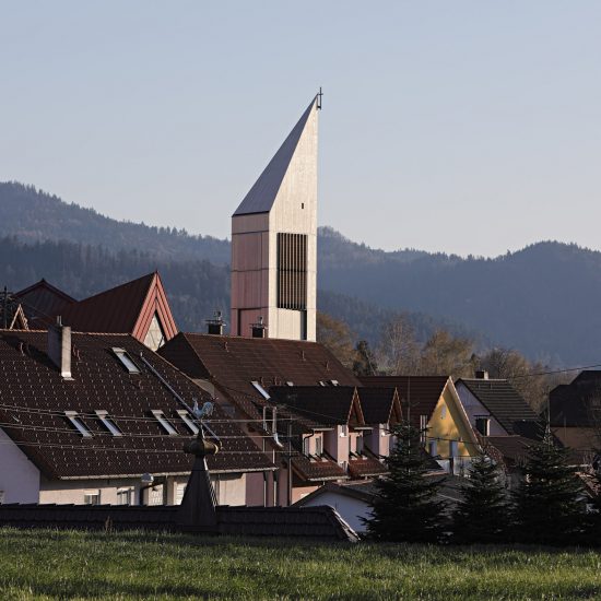 St Georg church tower in Bleibach, Black Forest by Architektur3