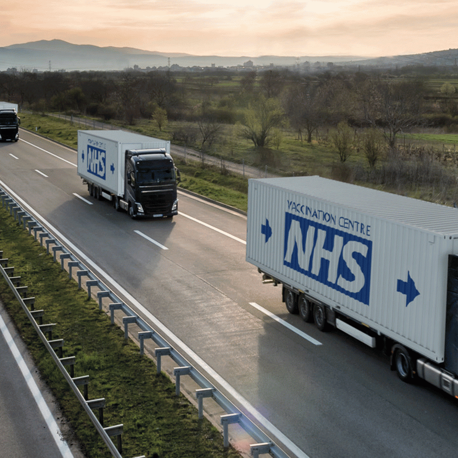 Shipping-containter Vaccincation Centres by Waugh Thistleton Architects